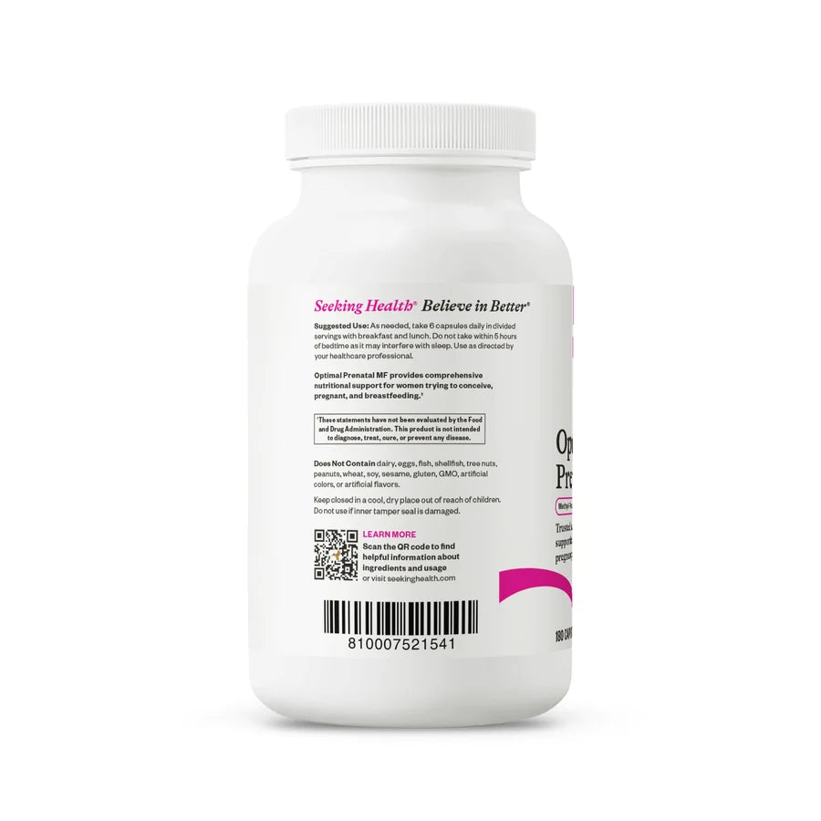Optimal Prenatal MF - 180 capsules