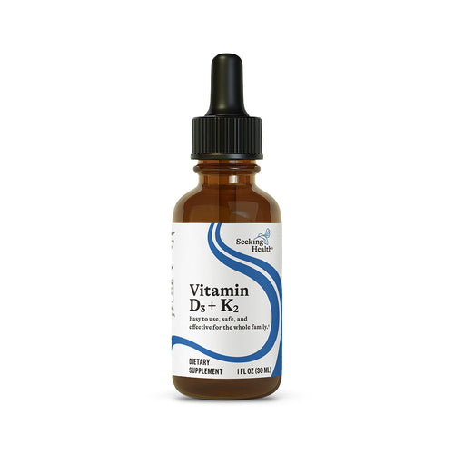 Vitamine D3 + K2 Druppels - 500 IE / 50 mcg MK-4 per druppel - 30 ml