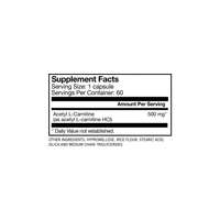 Acetyl L - Carnitine - 60 capsules - Newtraceuticals