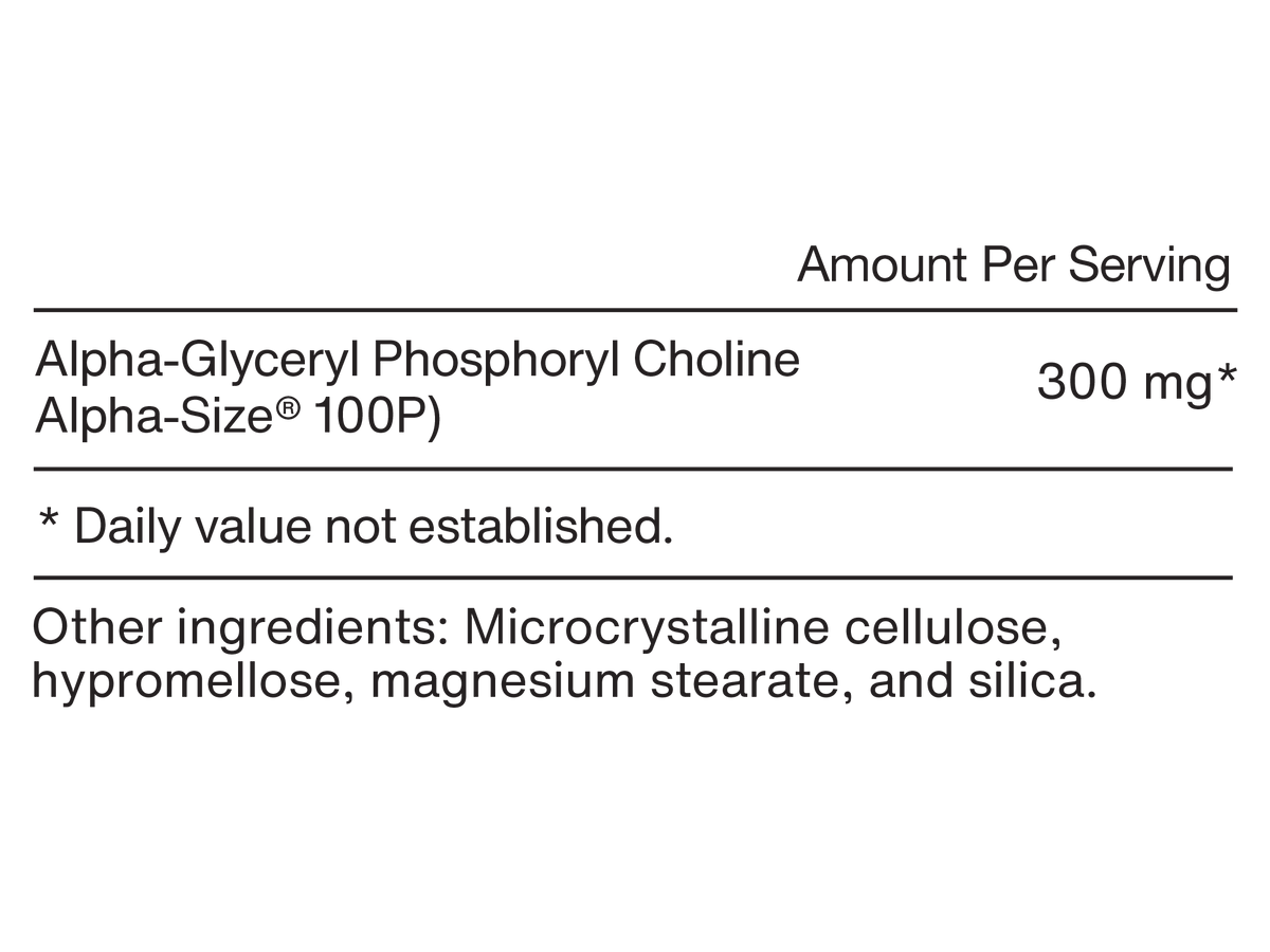 Alpha GPC - 60 capsules - Newtraceuticals