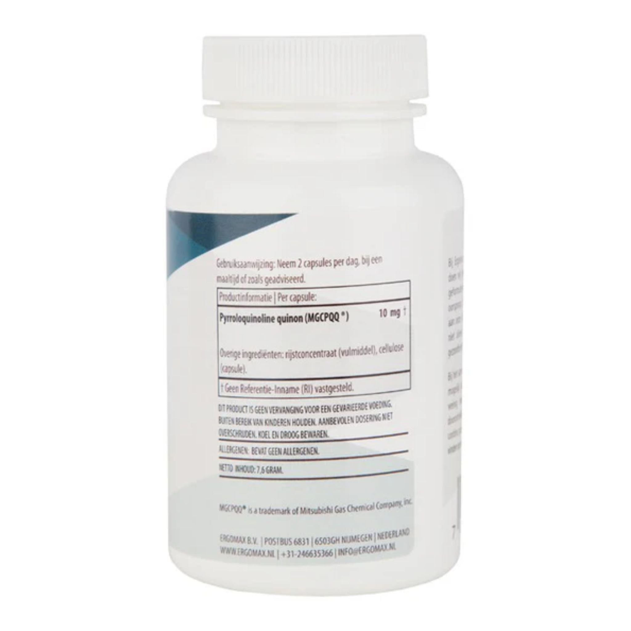 PQQ - Pyrroloquinoline Quinone - MGCPQQ® - Ergomax