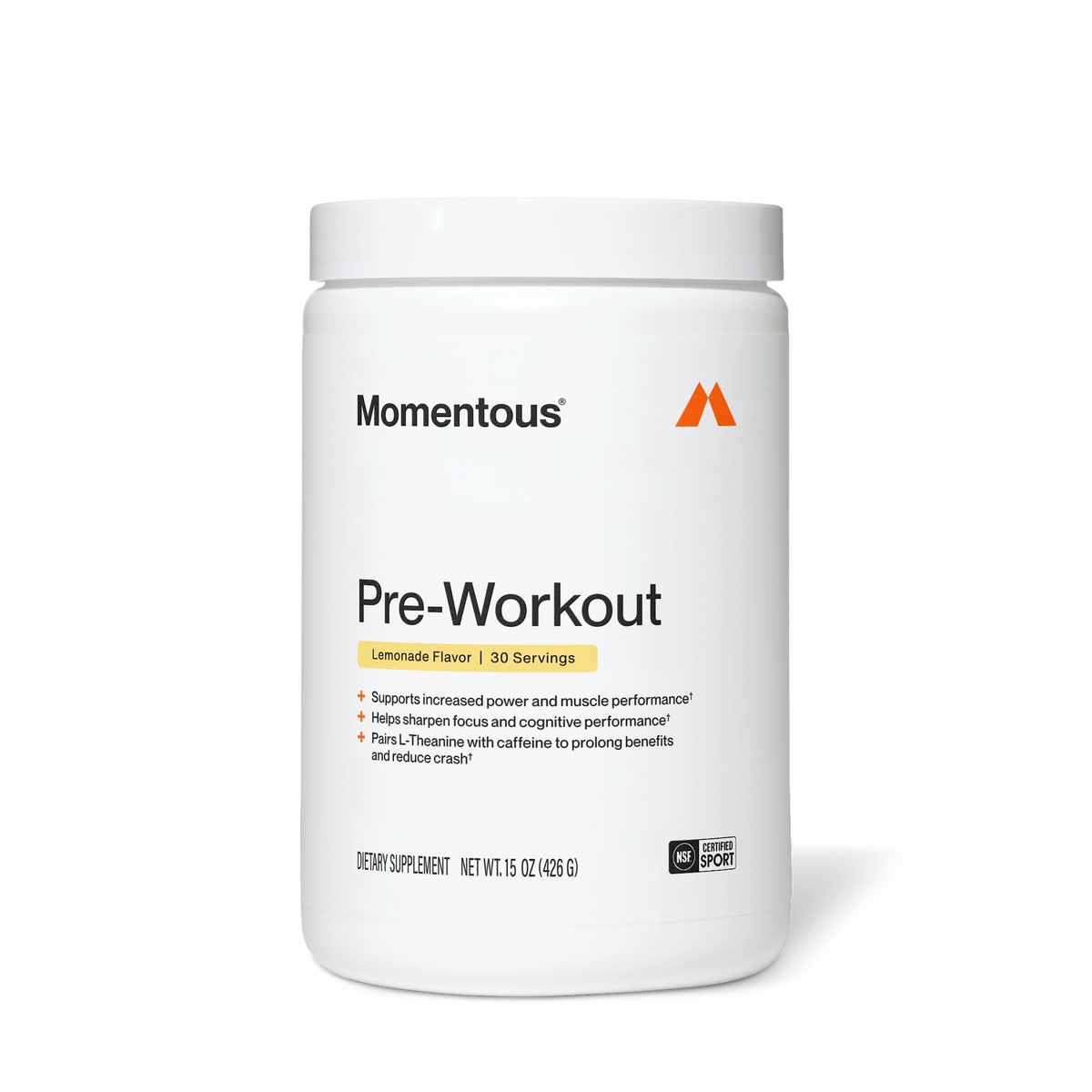Momentous Pre-Workout - Limonade - 426 gram