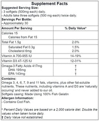 Extra Virgin Kabeljauw Levertraan - Softgels - Ergomax