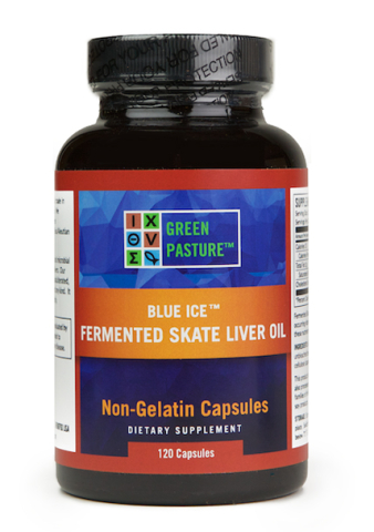 Green Pasture - Gefermenteerde Skate / Rog Levertraan - capsules - 120 vegetarische capsules