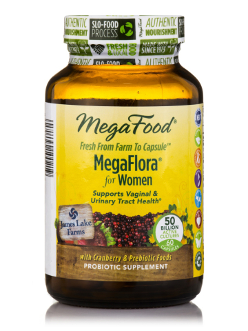 MegaFood - Megaflora for Women - 50 miljard units - 60 vegetarische capsules