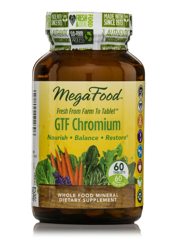 MegaFood - Natuurlijke GTF Chroom - 60 tabletten