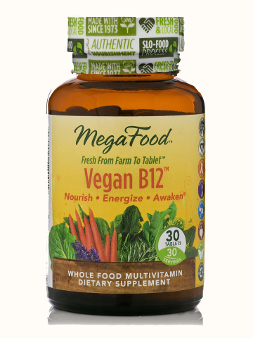MegaFood - Vitamine B12 - Vegan - 30 tabletten
